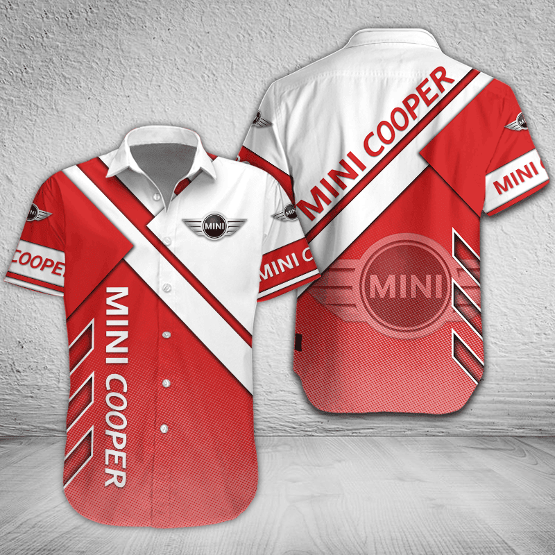 Mini cooper Button Shirt Custom Name, Multicolor - Famjoys Mini cooper Button Shirt Custom Name, Multicolor - Famjoys