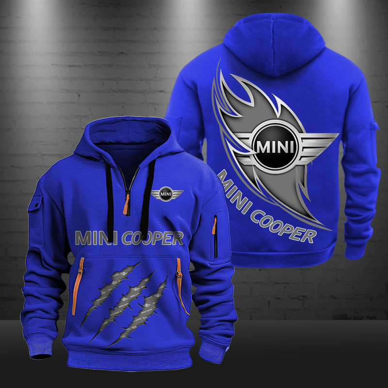 Mini cooper New Zip Hoodie 0463 Multicolor - Famjoys Mini cooper New Zip Hoodie 0463 Multicolor - Famjoys