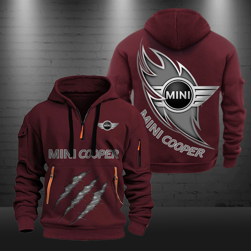 Mini cooper New Zip Hoodie 0463 Multicolor - Famjoys Mini cooper New Zip Hoodie 0463 Multicolor - Famjoys