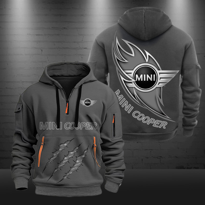 Mini cooper New Zip Hoodie 0463 Multicolor - Famjoys Mini cooper New Zip Hoodie 0463 Multicolor - Famjoys