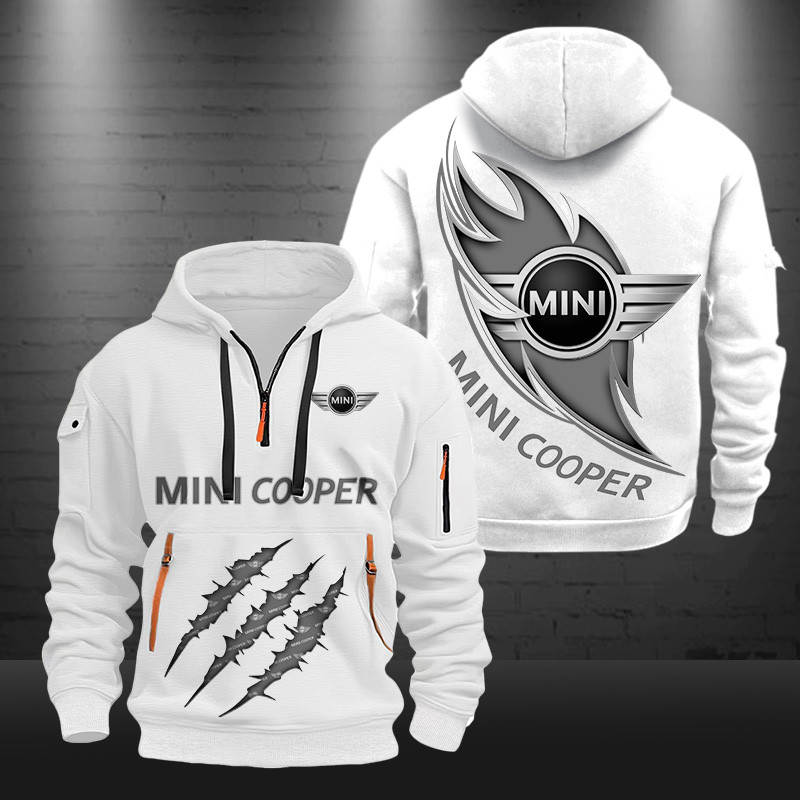 Mini cooper New Zip Hoodie 0463 Multicolor - Famjoys Mini cooper New Zip Hoodie 0463 Multicolor - Famjoys