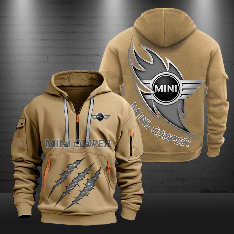 Mini cooper New Zip Hoodie 0463 Multicolor - Famjoys Mini cooper New Zip Hoodie 0463 Multicolor - Famjoys