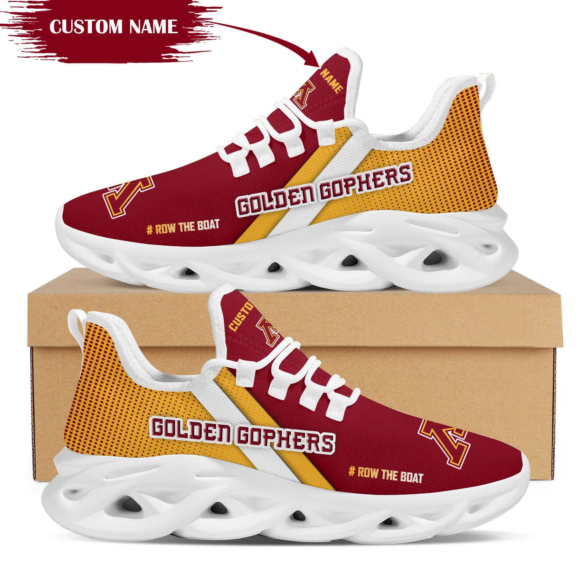 Minnesota Golden Gophers Custom Personalized Max Soul Sneakers Shoes University of Minnesota - Famjoys Minnesota Golden Gophers Custom Personalized Max Soul Sneakers Shoes University of Minnesota - Famjoys
