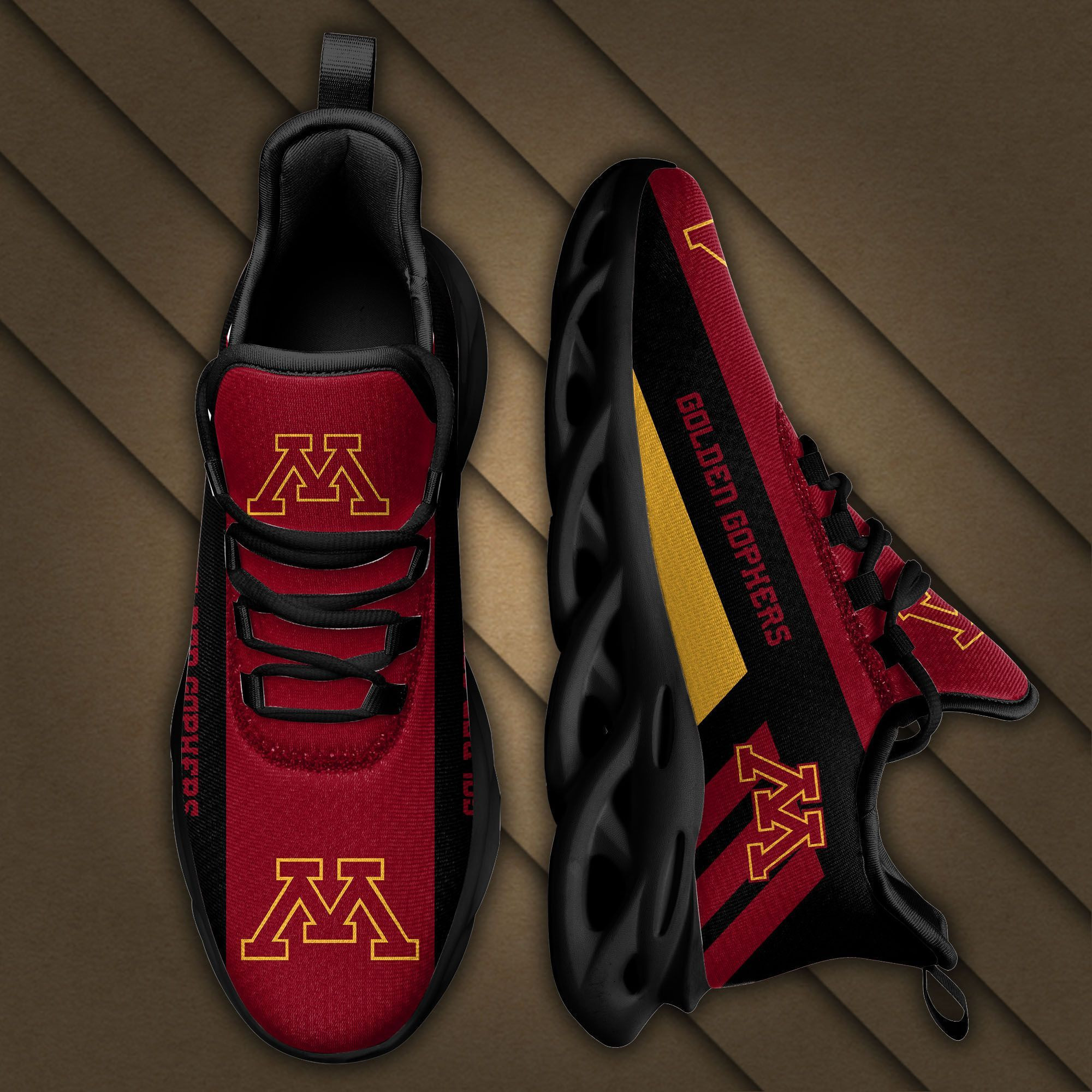 Minnesota Golden Gophers Max Soul Sneakers Shoes - Famjoys Minnesota Golden Gophers Max Soul Sneakers Shoes - Famjoys