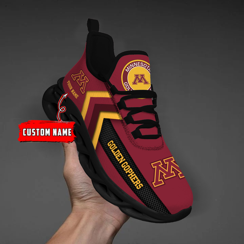 Minnesota Golden Gophers Personalized Custom Name Max Soul Shoes DS003 - Famjoys Minnesota Golden Gophers Personalized Custom Name Max Soul Shoes DS003 - Famjoys