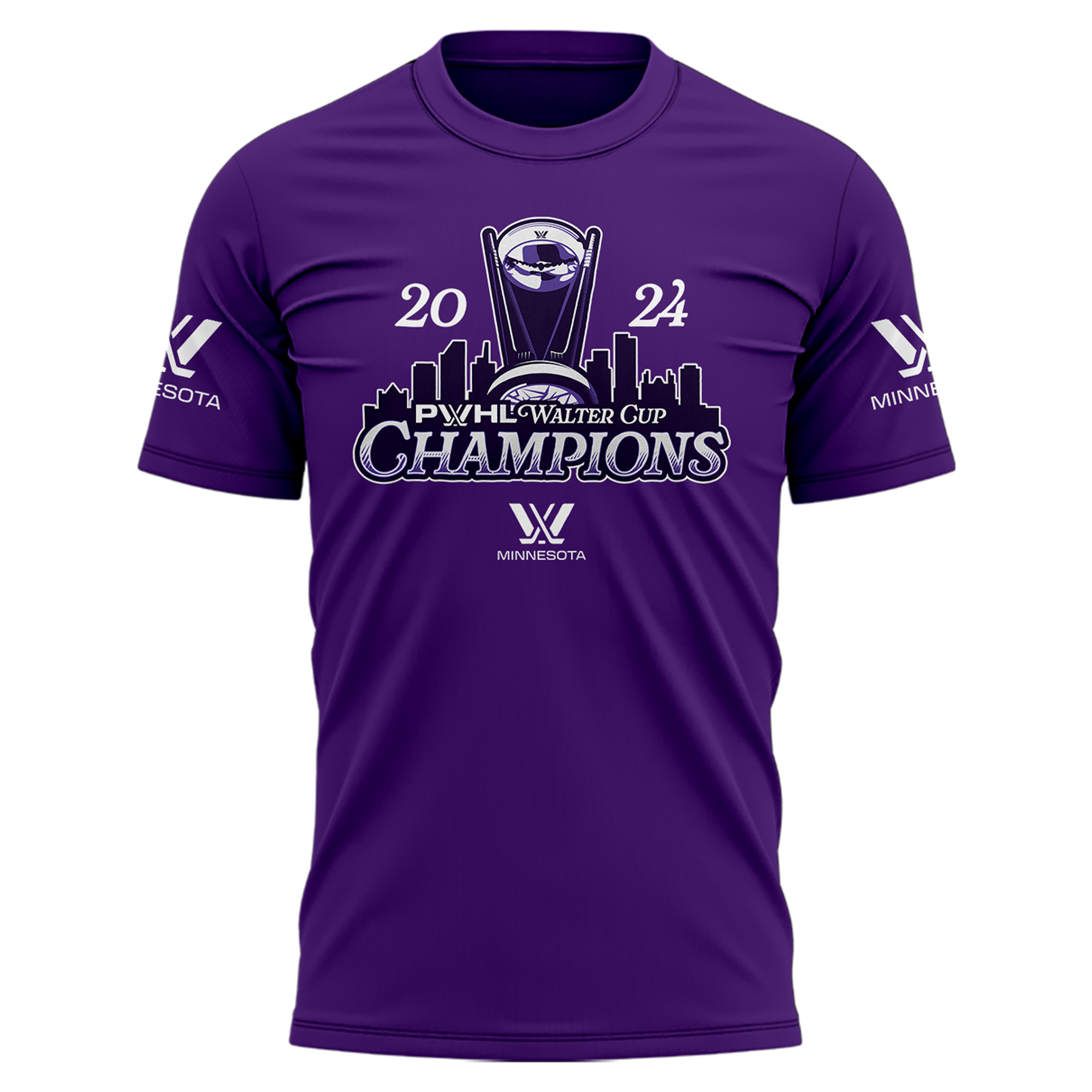 Minnesota PWHL Champions Walter Cup T shirt - Famjoys Minnesota PWHL Champions Walter Cup T shirt - Famjoys
