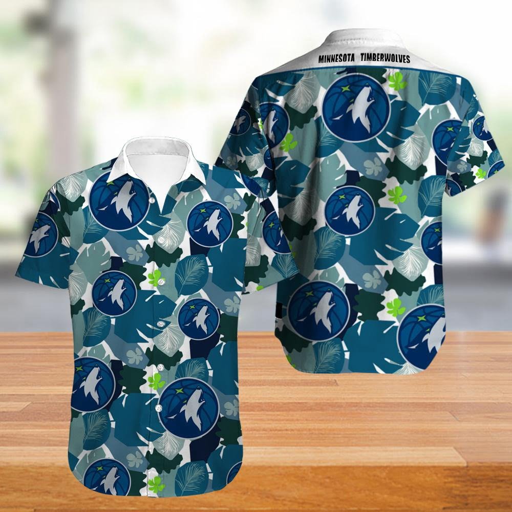 Minnesota Timberwolves Hawaiian Shirt - Famjoys Minnesota Timberwolves Hawaiian Shirt - Famjoys