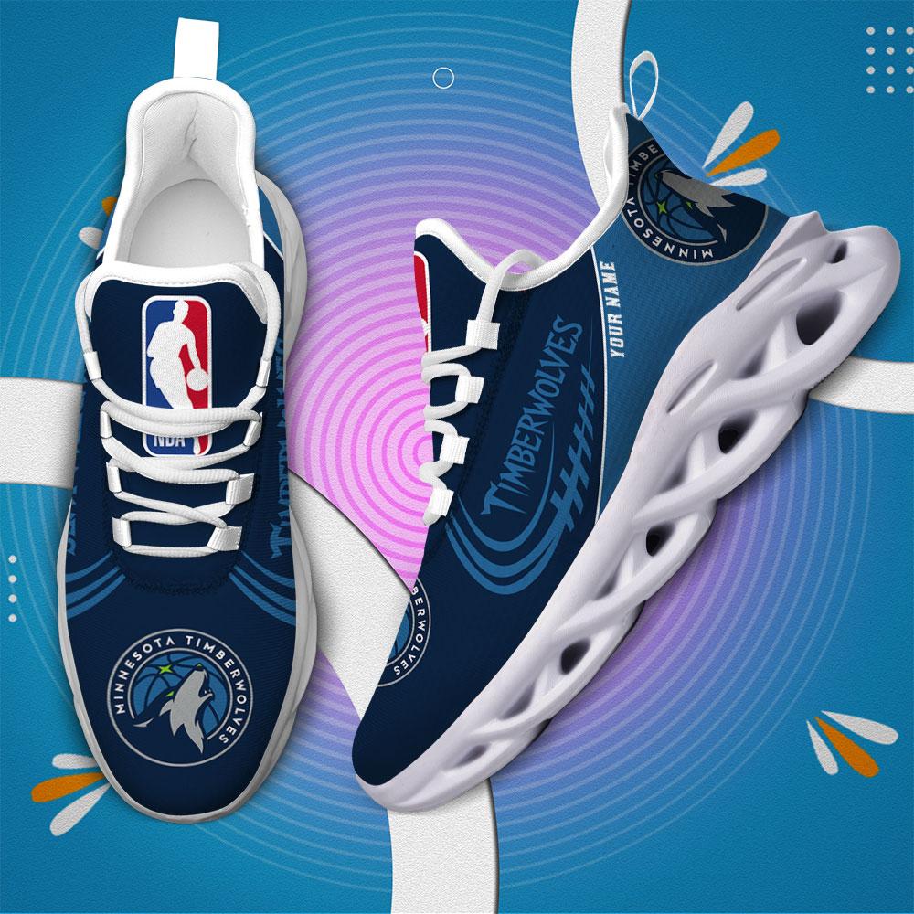 Minnesota Timberwolves Max Soul Shoes - Famjoys Minnesota Timberwolves Max Soul Shoes - Famjoys