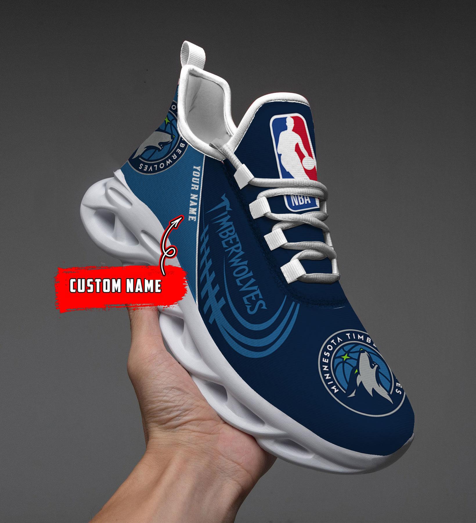 Minnesota Timberwolves Max Soul Shoes - Famjoys Minnesota Timberwolves Max Soul Shoes - Famjoys