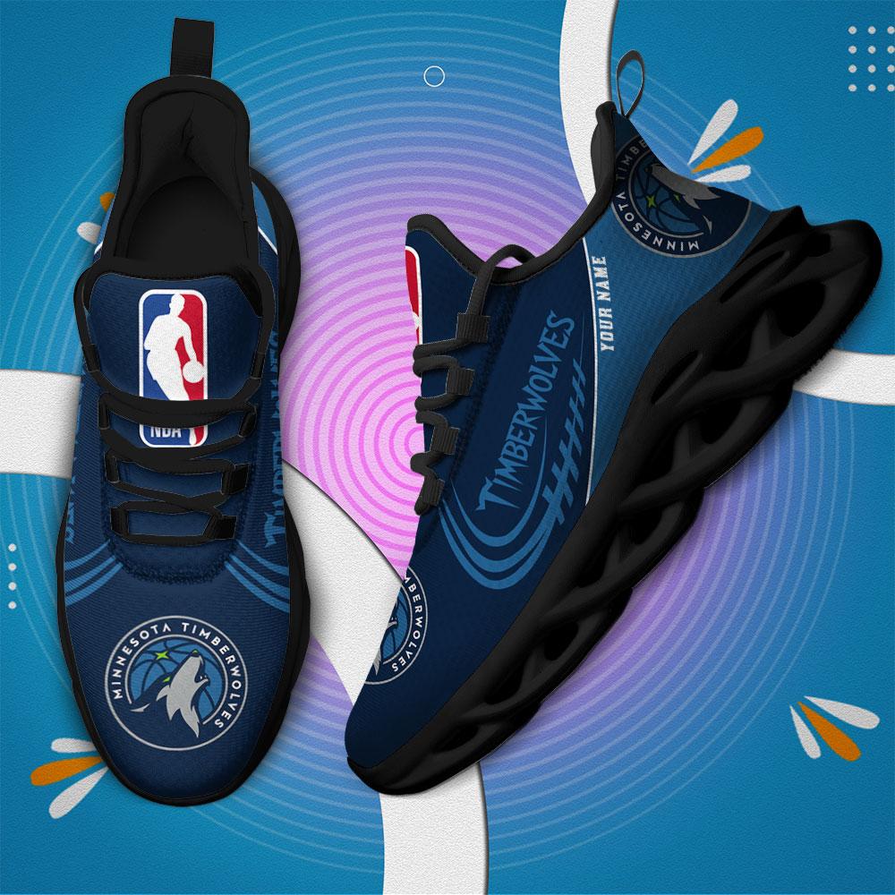 Minnesota Timberwolves Max Soul Shoes - Famjoys Minnesota Timberwolves Max Soul Shoes - Famjoys