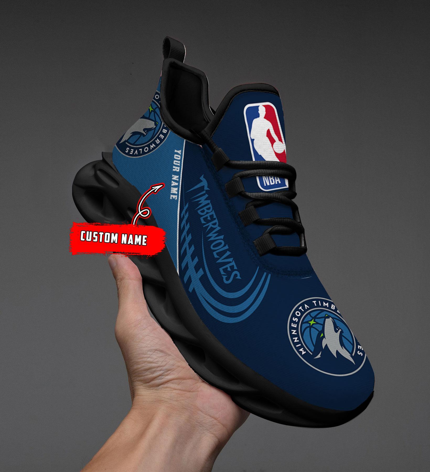 Minnesota Timberwolves Max Soul Shoes - Famjoys Minnesota Timberwolves Max Soul Shoes - Famjoys