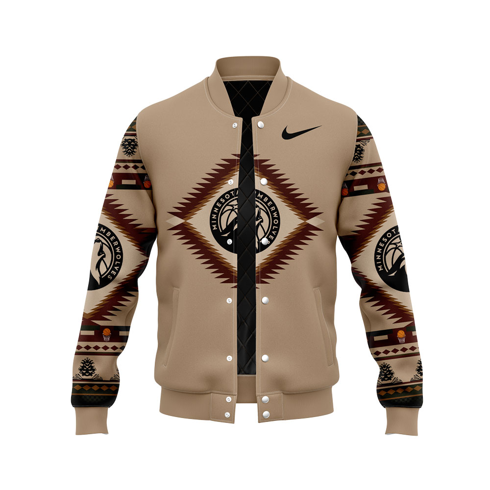 Minnesota Timberwolves Native American Heritage Bomber Jacket+NT20122403ID10DS11 - Famjoys Minnesota Timberwolves Native American Heritage Bomber Jacket+NT20122403ID10DS11 - Famjoys