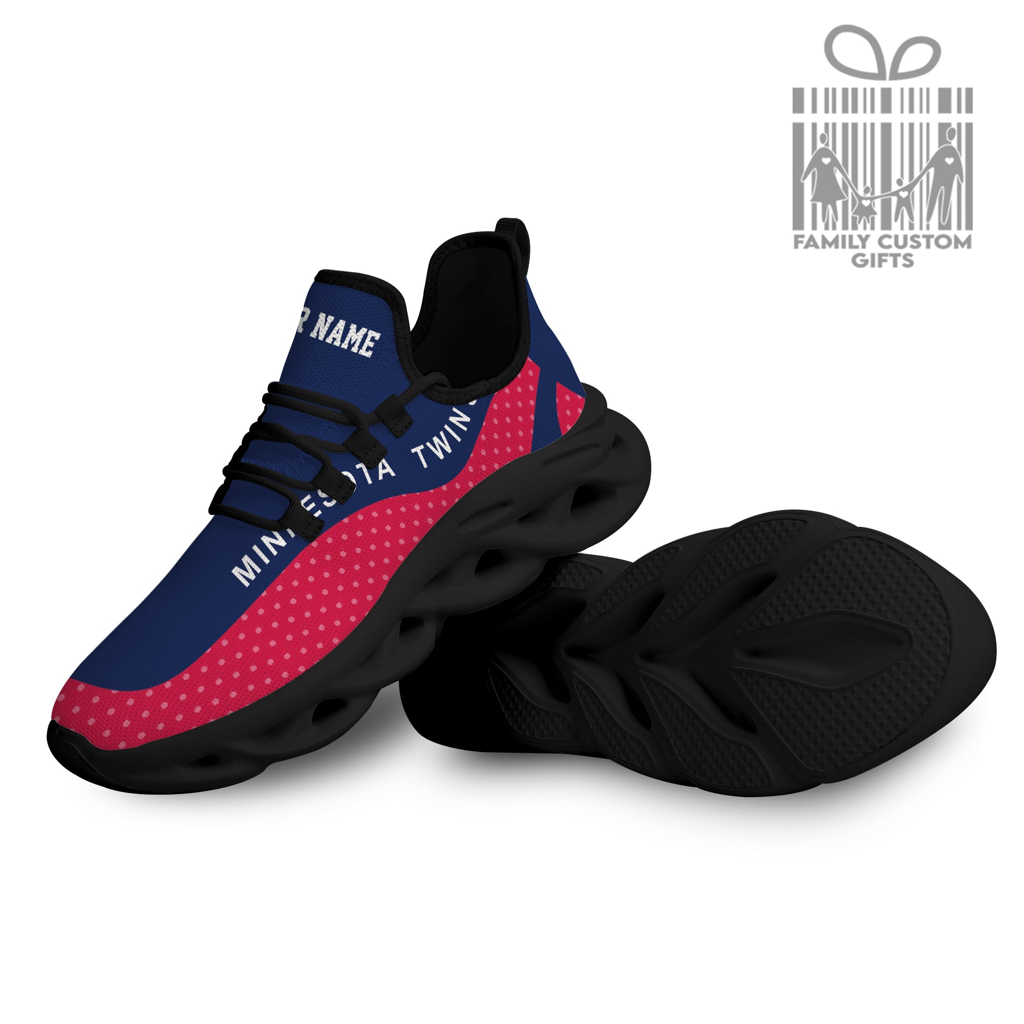 Minnesota Twins Custom Baseball Personalized Max Soul Sneakers Running Sport Shoes for Men Women - Famjoys Minnesota Twins Custom Baseball Personalized Max Soul Sneakers Running Sport Shoes for Men Women - Famjoys