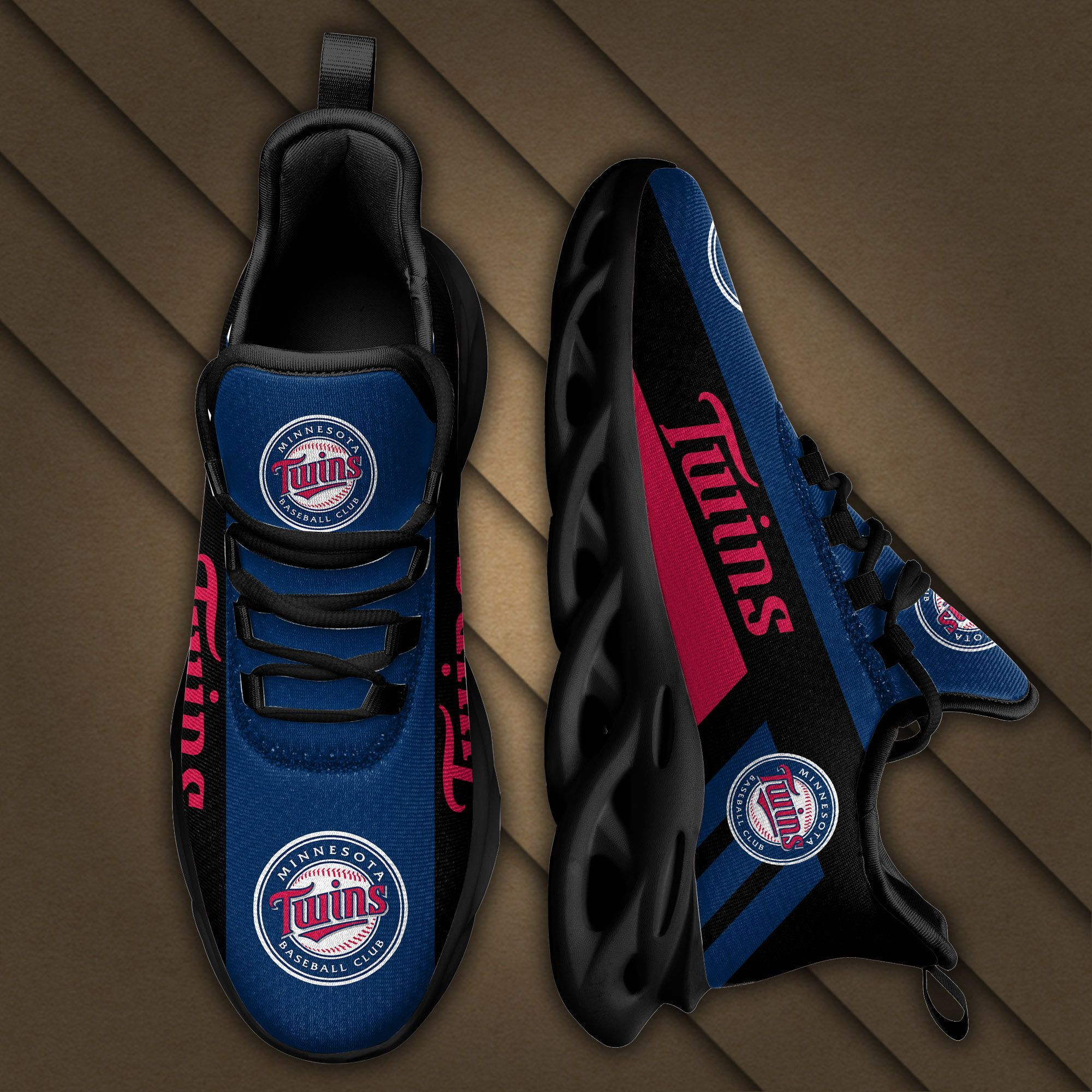 Minnesota Twins Max Soul Sneakers Shoes - Famjoys Minnesota Twins Max Soul Sneakers Shoes - Famjoys