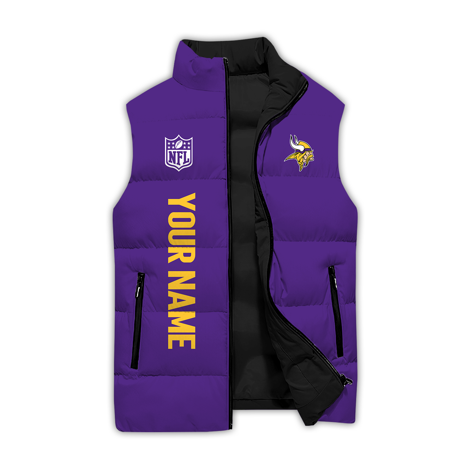 Minnesota Vikings Golden 32 Teams Personalized Sleeveless Down Vest SP29092321DS07 - Famjoys Minnesota Vikings Golden 32 Teams Personalized Sleeveless Down Vest SP29092321DS07 - Famjoys