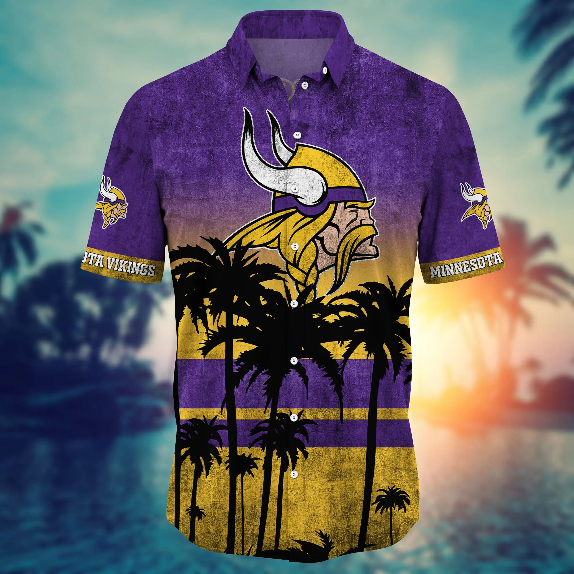 Minnesota Vikings Hawaii Shirt Short Style Hot Trending Summer - Famjoys Minnesota Vikings Hawaii Shirt Short Style Hot Trending Summer - Famjoys