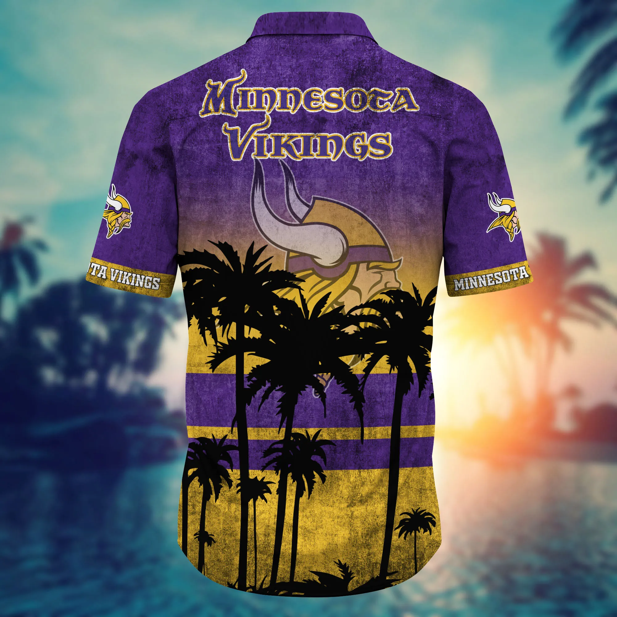 Minnesota Vikings Hawaii Shirt Short Style Hot Trending Summer - Famjoys Minnesota Vikings Hawaii Shirt Short Style Hot Trending Summer - Famjoys