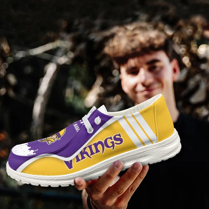 Minnesota Vikings Hey Dude Shoes - Famjoys Minnesota Vikings Hey Dude Shoes - Famjoys