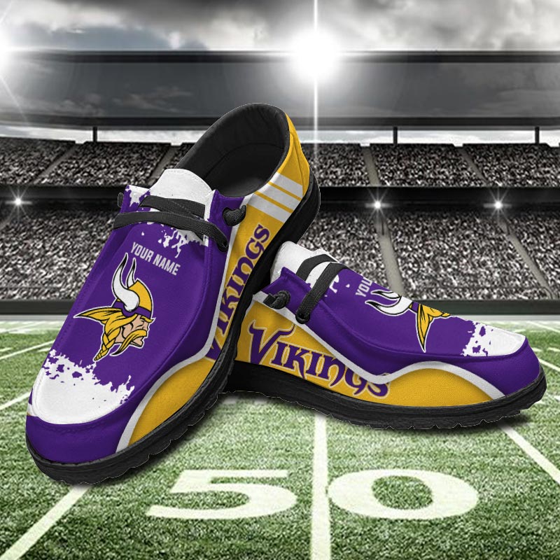 Minnesota Vikings Hey Dude Shoes - Famjoys Minnesota Vikings Hey Dude Shoes - Famjoys