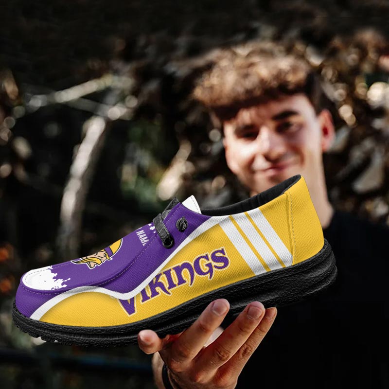 Minnesota Vikings Hey Dude Shoes - Famjoys Minnesota Vikings Hey Dude Shoes - Famjoys
