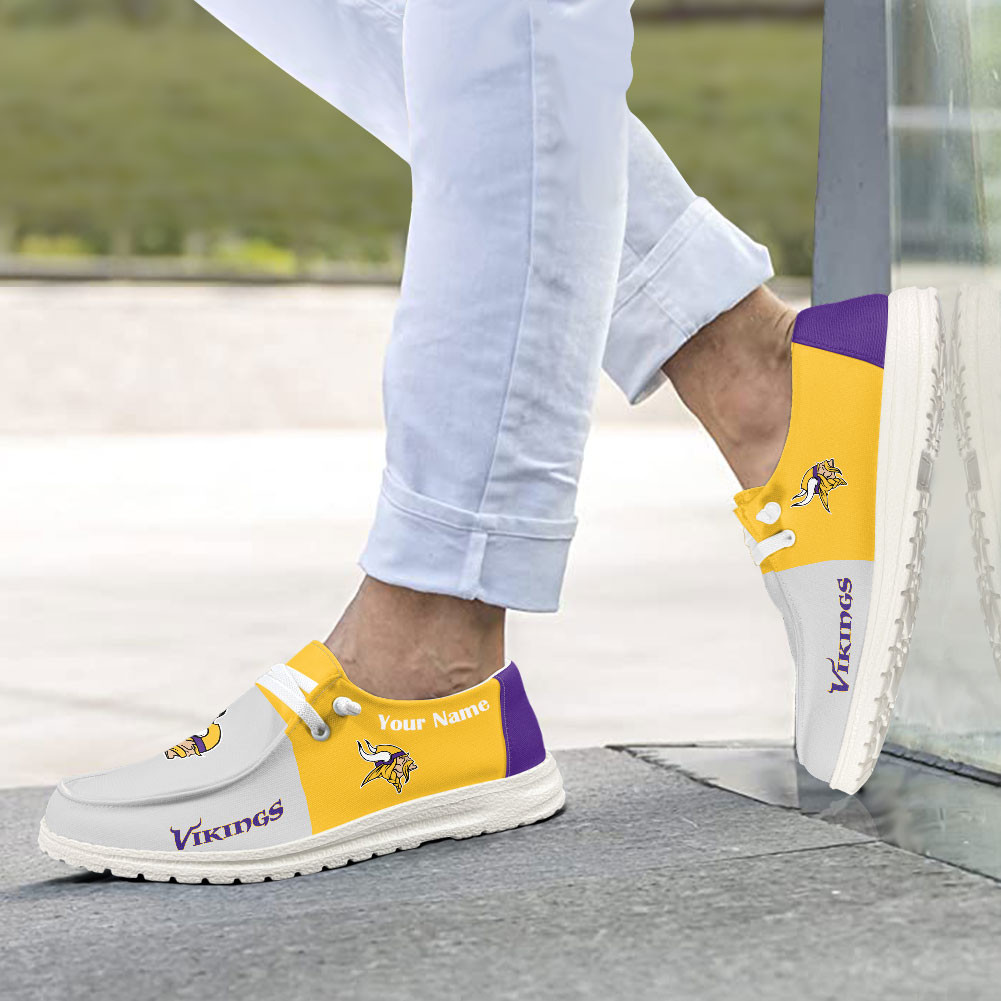 Minnesota Vikings Hey Dude Sport Shoes - Famjoys Minnesota Vikings Hey Dude Sport Shoes - Famjoys