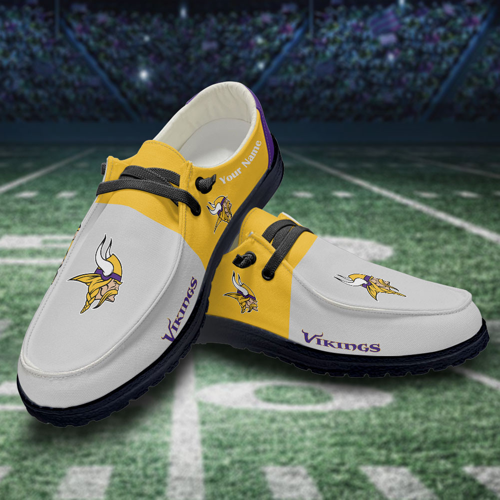 Minnesota Vikings Hey Dude Sport Shoes - Famjoys Minnesota Vikings Hey Dude Sport Shoes - Famjoys