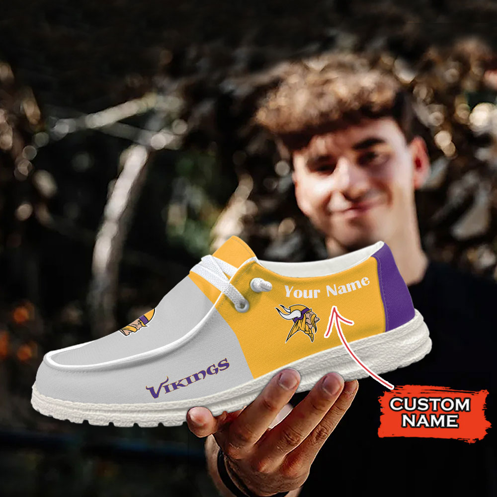 Minnesota Vikings Hey Dude Sport Shoes - Famjoys Minnesota Vikings Hey Dude Sport Shoes - Famjoys