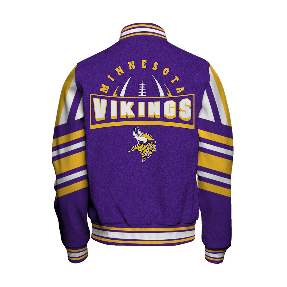 Minnesota Vikings - Immortal Faith Unisex Varsity Jacket - Famjoys Minnesota Vikings - Immortal Faith Unisex Varsity Jacket - Famjoys