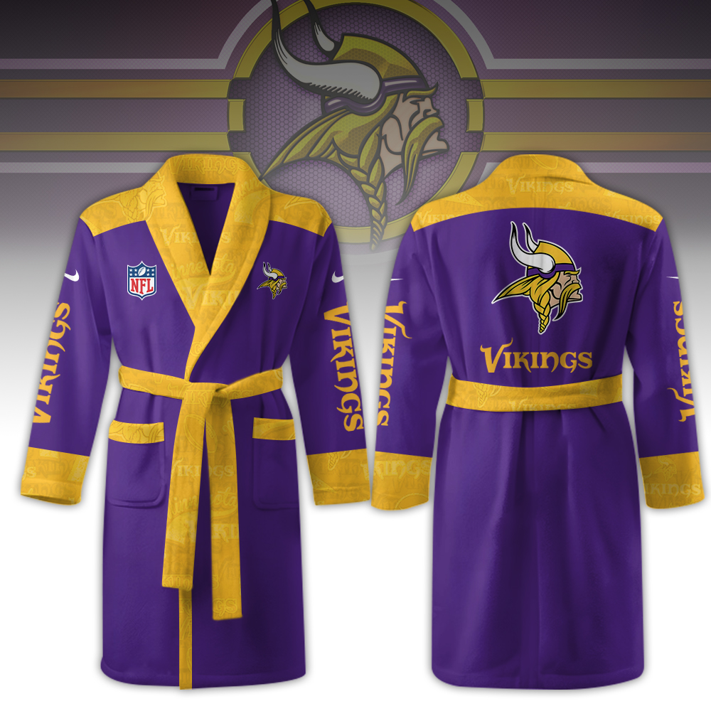 Minnesota Vikings  Luxurious Bathrobe For Fans