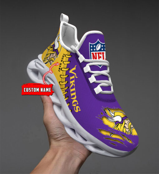 Minnesota Vikings Max Soul Shoes - Famjoys Minnesota Vikings Max Soul Shoes - Famjoys