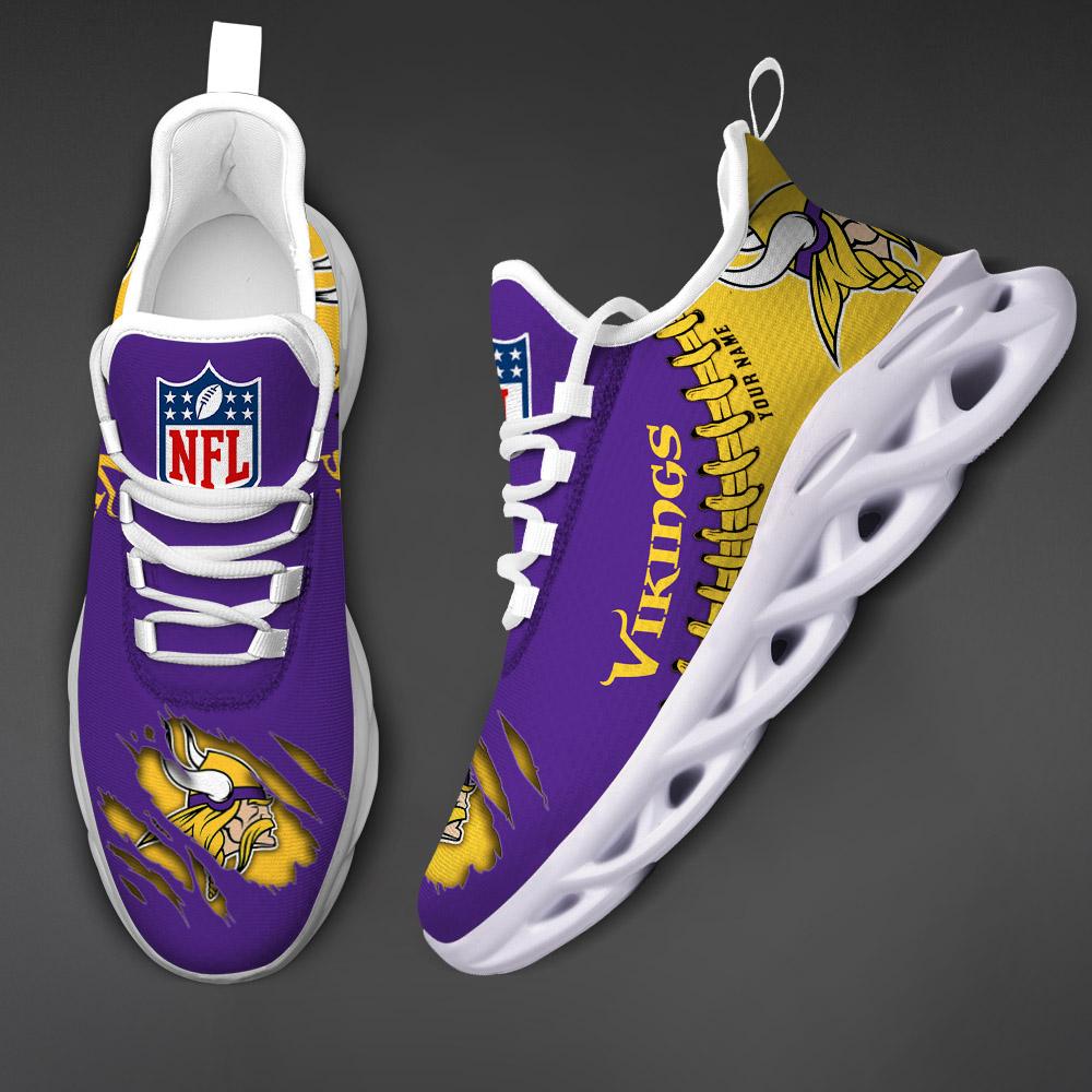 Minnesota Vikings Max Soul Shoes - Famjoys Minnesota Vikings Max Soul Shoes - Famjoys