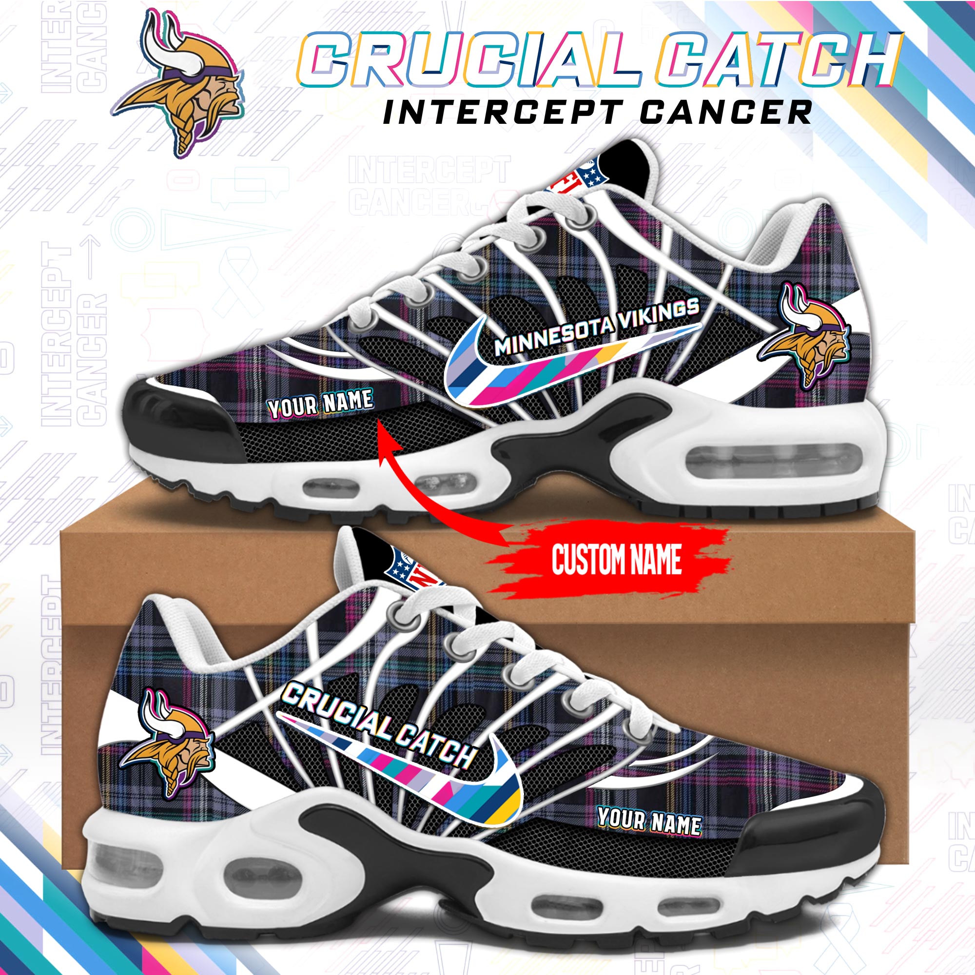 Minnesota Vikings New Sneaker v2 - Famjoys Minnesota Vikings New Sneaker v2 - Famjoys
