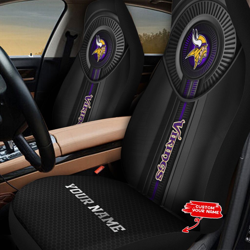 Minnesota Vikings Personalized Car Seat Covers BGCSC700 - Famjoys Minnesota Vikings Personalized Car Seat Covers BGCSC700 - Famjoys