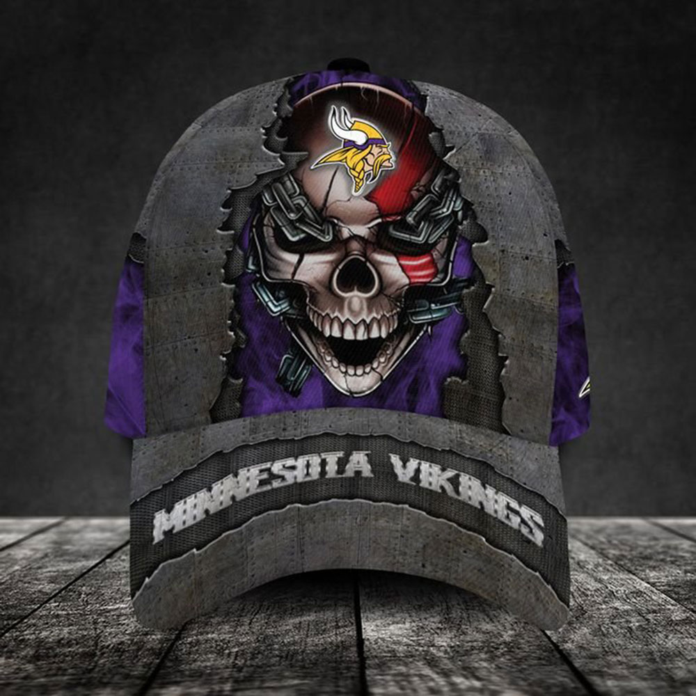 Minnesota Vikings-Personalized Skull Cap V3 - Famjoys Minnesota Vikings-Personalized Skull Cap V3 - Famjoys