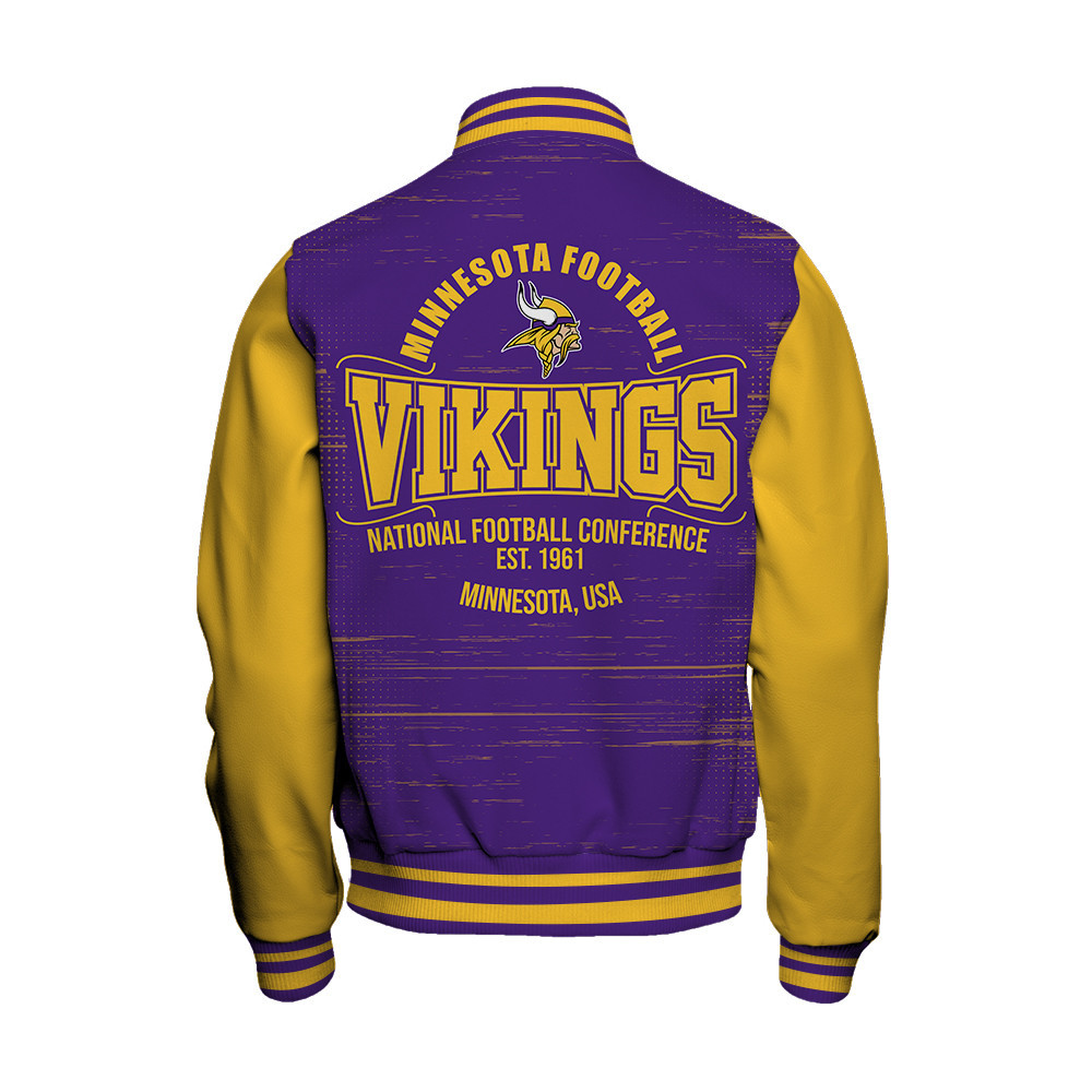 Minnesota Vikings - Proud Of The Shirt Unisex Varsity Jacket - Famjoys Minnesota Vikings - Proud Of The Shirt Unisex Varsity Jacket - Famjoys