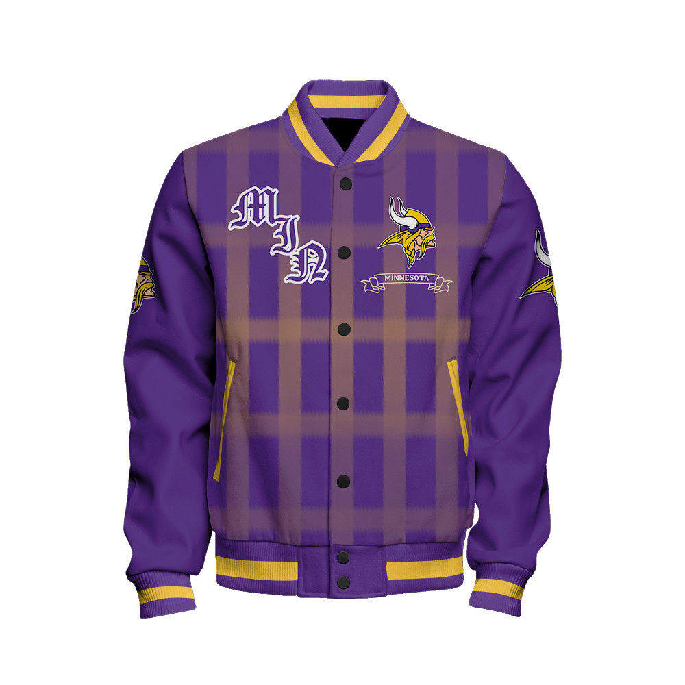 Minnesota Vikings - Unforgettable Memories Unisex Varsity Jacket - Famjoys Minnesota Vikings - Unforgettable Memories Unisex Varsity Jacket - Famjoys