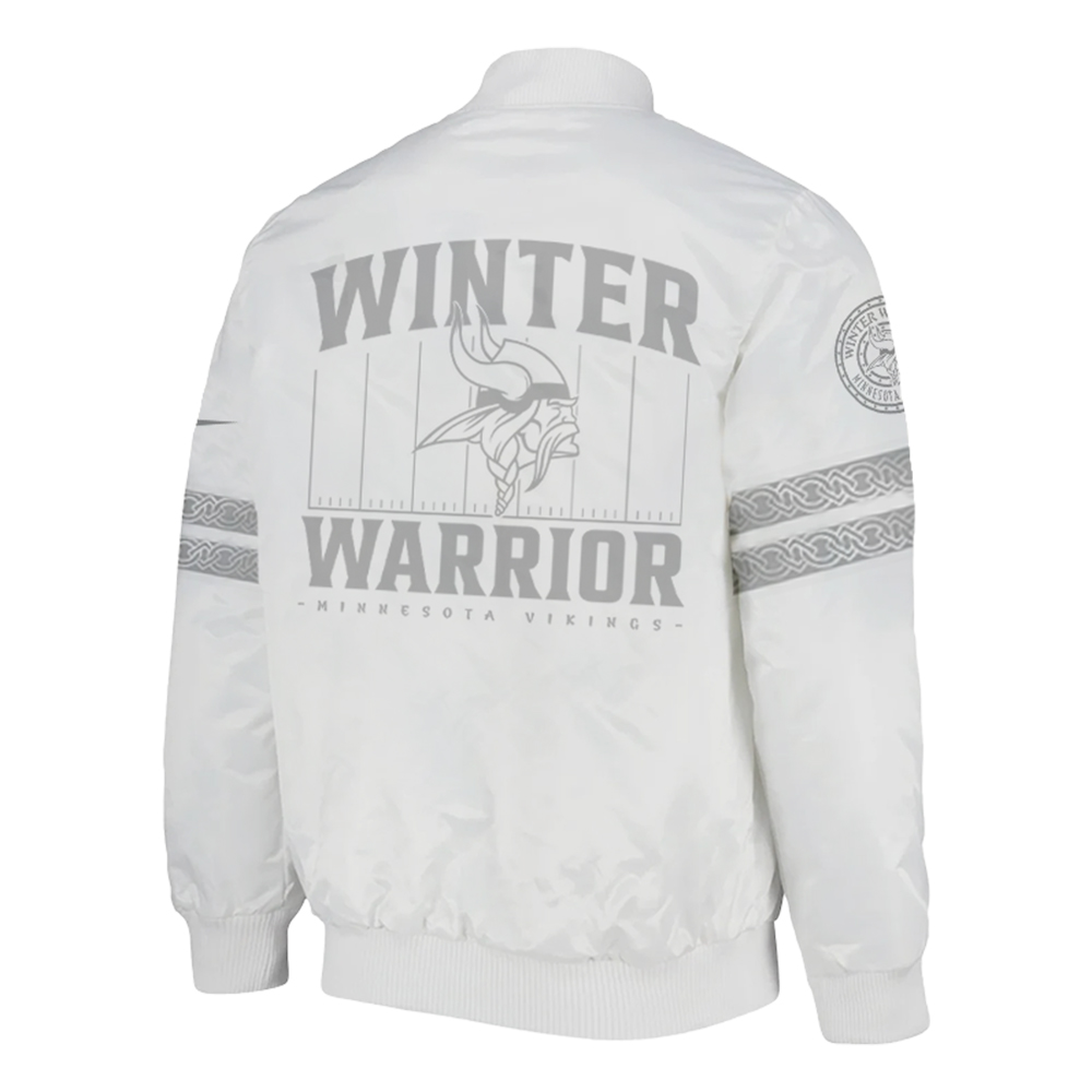 Minnesota Vikings Winter Warrior Bomber - Famjoys Minnesota Vikings Winter Warrior Bomber - Famjoys