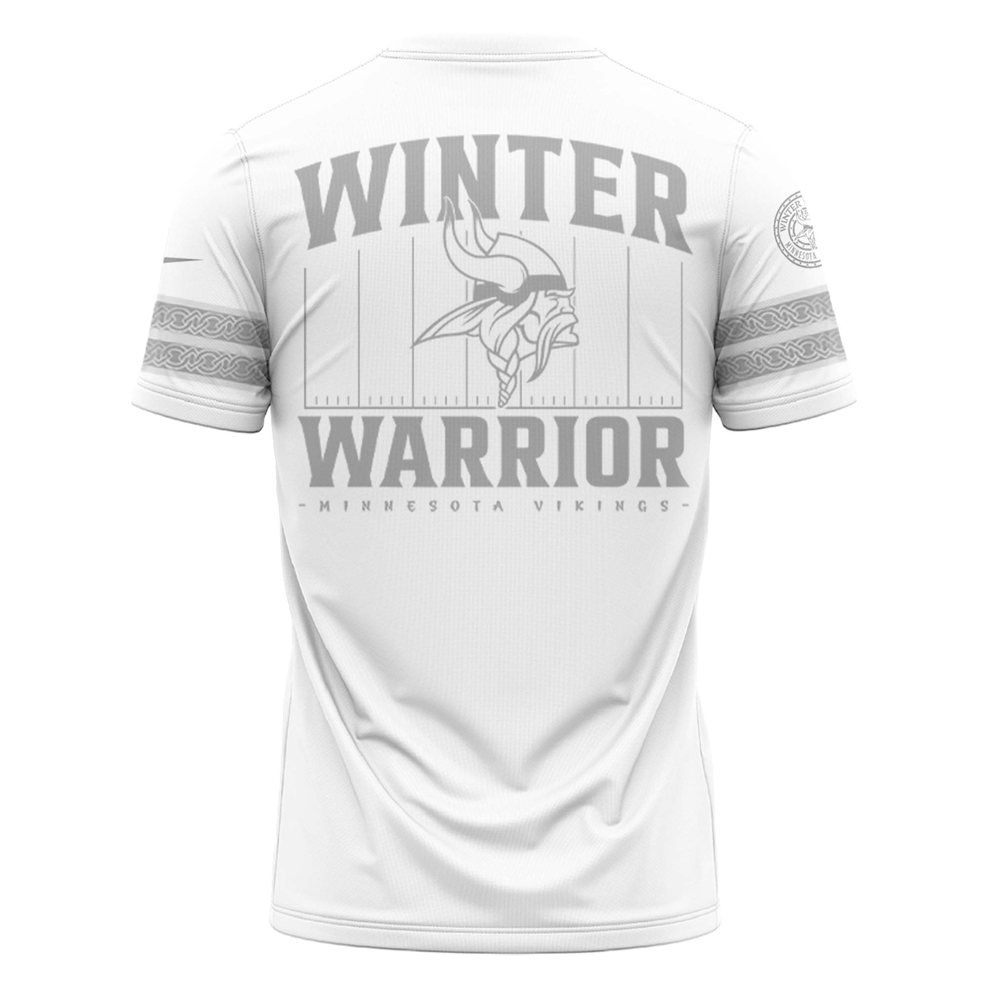 Minnesota Vikings Winter Warrior Tshirt - Famjoys Minnesota Vikings Winter Warrior Tshirt - Famjoys