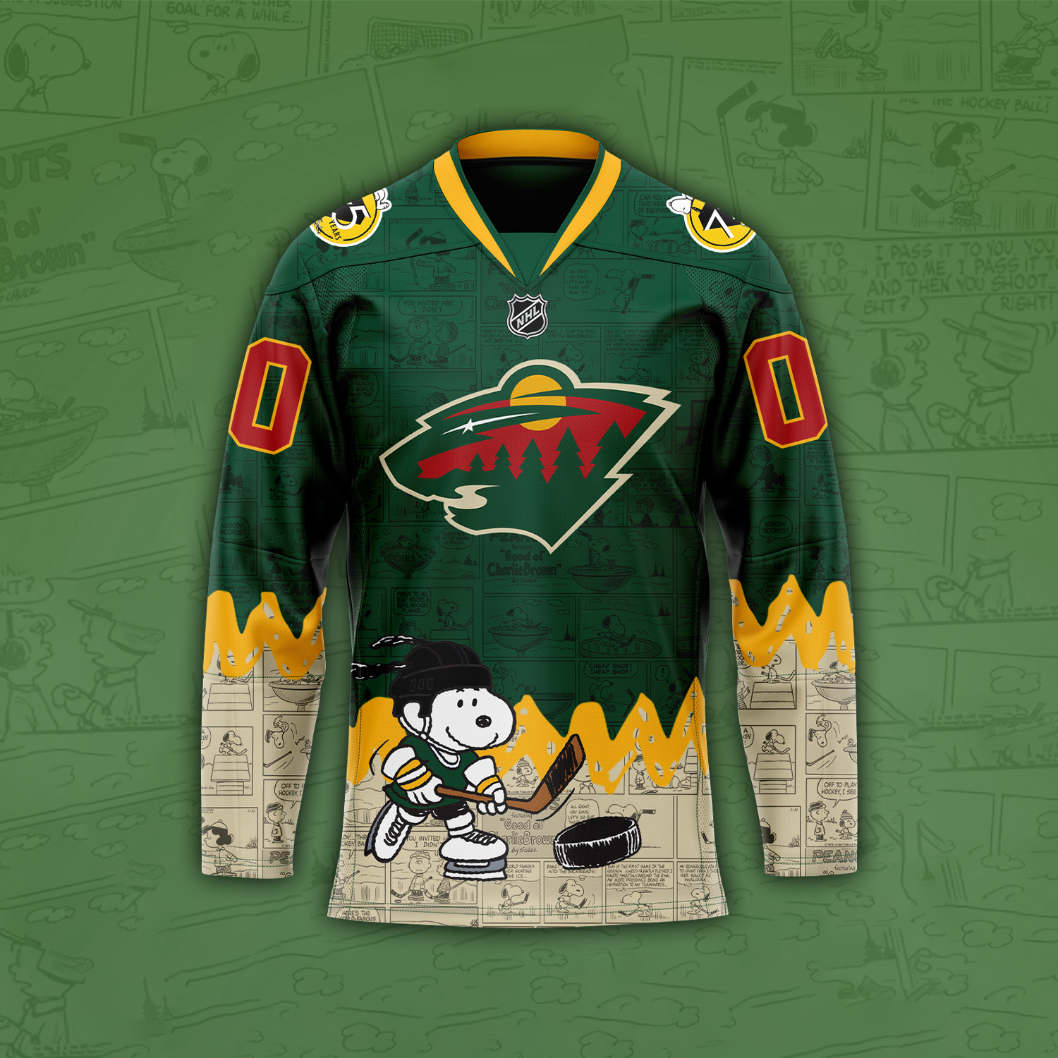 Minnesota Wild 75th Anniversary of Jersey - Famjoys Minnesota Wild 75th Anniversary of Jersey - Famjoys