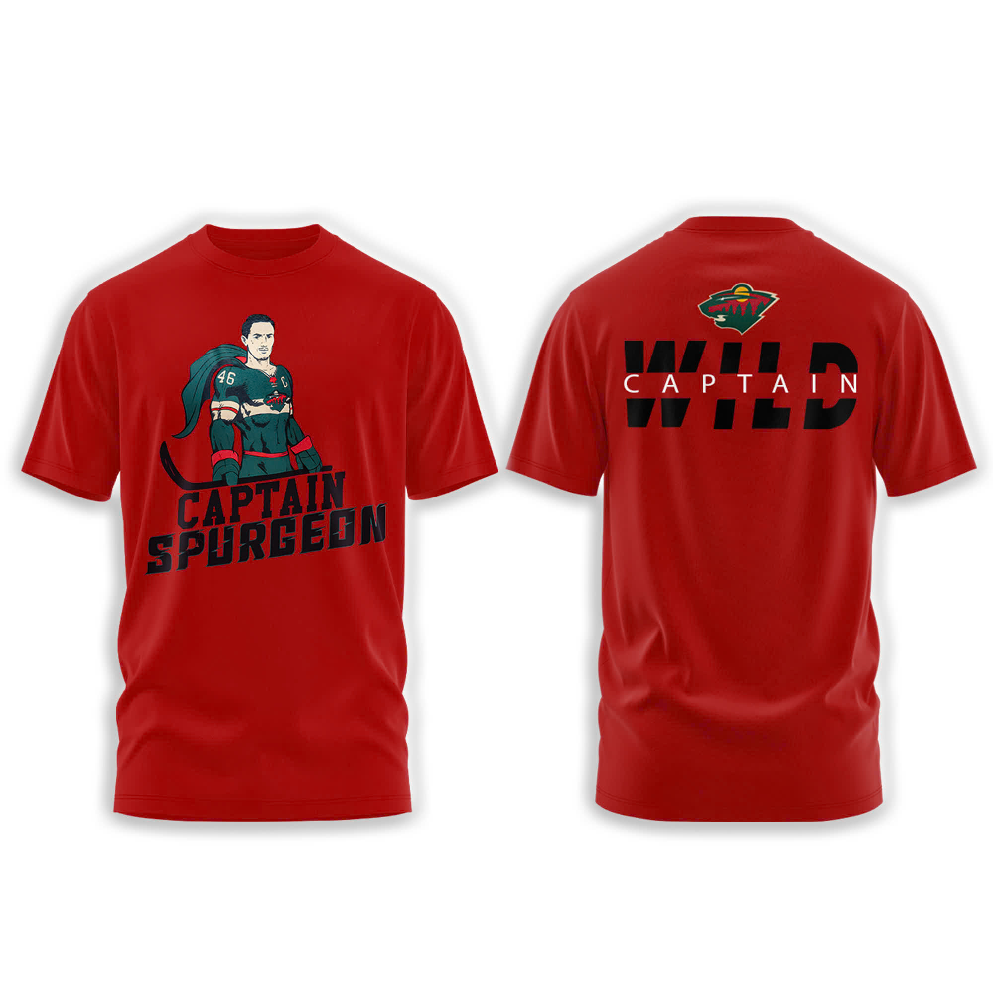 Minnesota Wild Captain Spurgeon Tshirt | Jogger | Cap V2