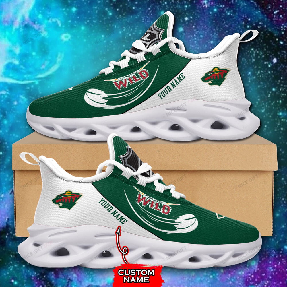 Minnesota Wild Custom Name Max Soul Shoes MSS-I8N0
