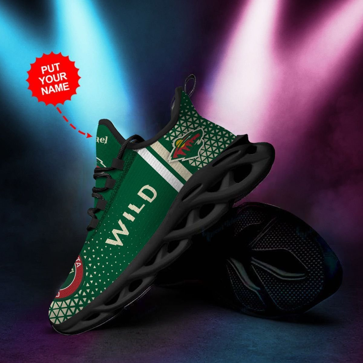 Minnesota Wild Custom Personalized Max Soul Sneakers Shoes