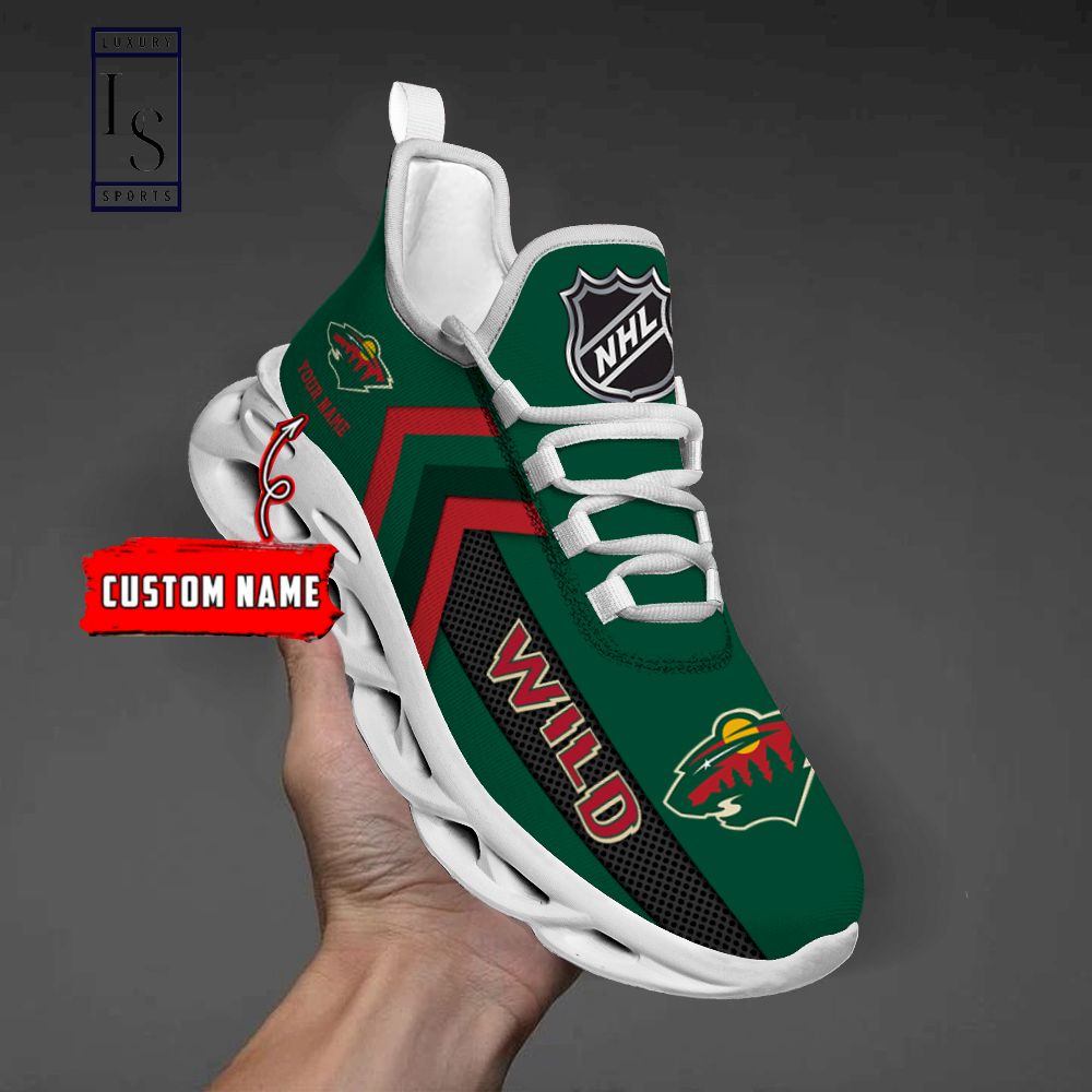 Minnesota Wild NHL Personalized Max Soul Shoes - Famjoys Minnesota Wild NHL Personalized Max Soul Shoes - Famjoys