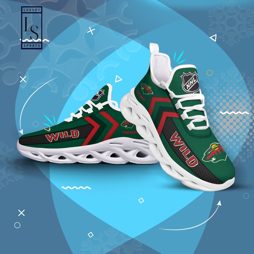 Minnesota Wild NHL Personalized Max Soul Shoes - Famjoys Minnesota Wild NHL Personalized Max Soul Shoes - Famjoys