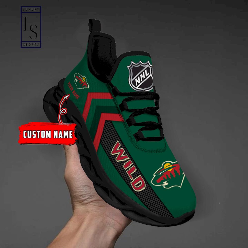 Minnesota Wild NHL Personalized Max Soul Shoes - Famjoys Minnesota Wild NHL Personalized Max Soul Shoes - Famjoys