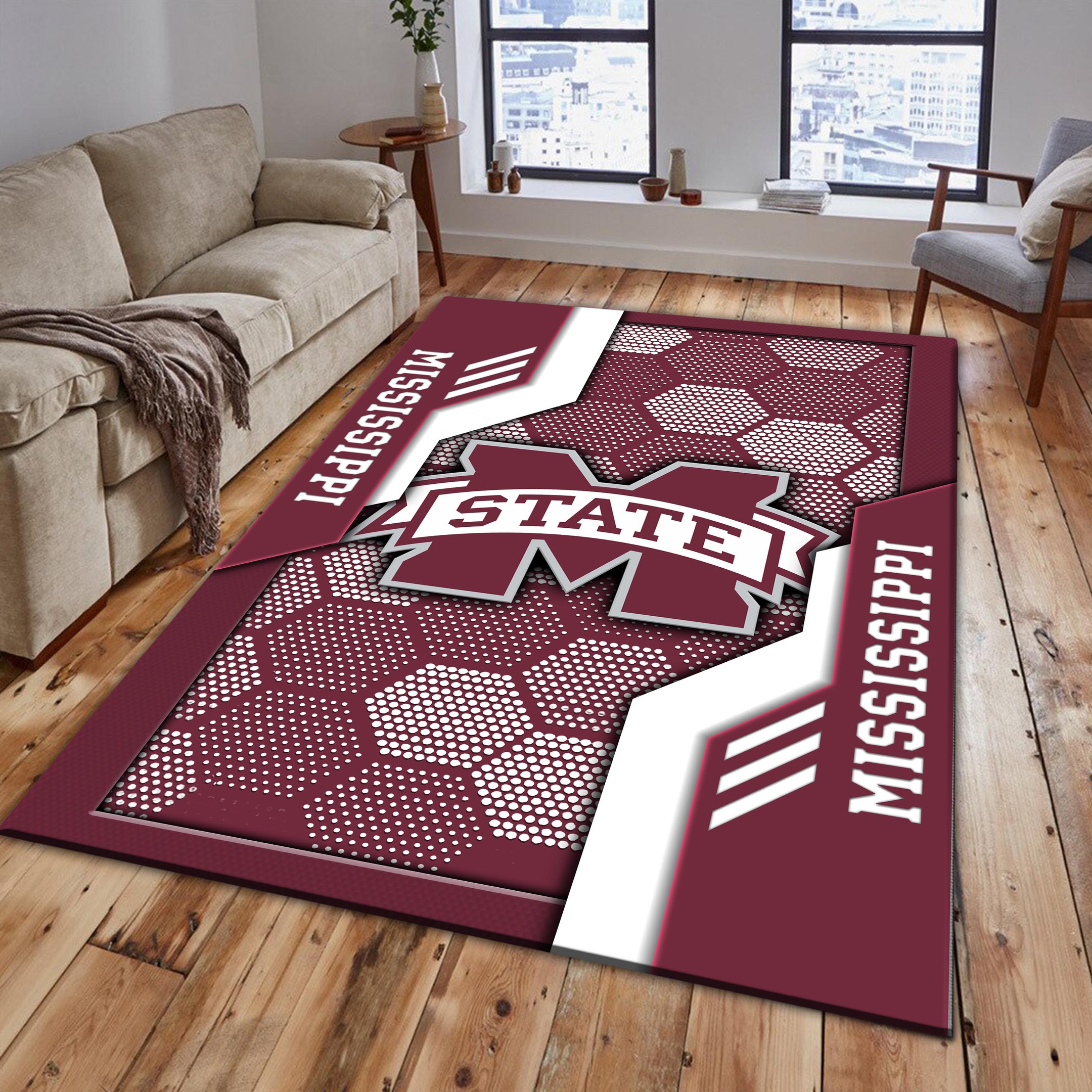 Mississippi State Bulldogs Area Rugs 3699
