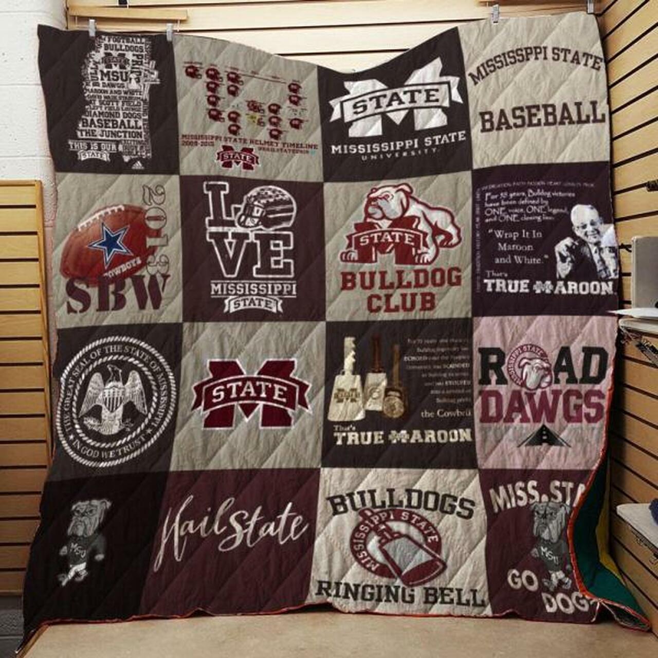 Mississippi State Bulldogs Quilt Blanket #949 - Famjoys Mississippi State Bulldogs Quilt Blanket #949 - Famjoys