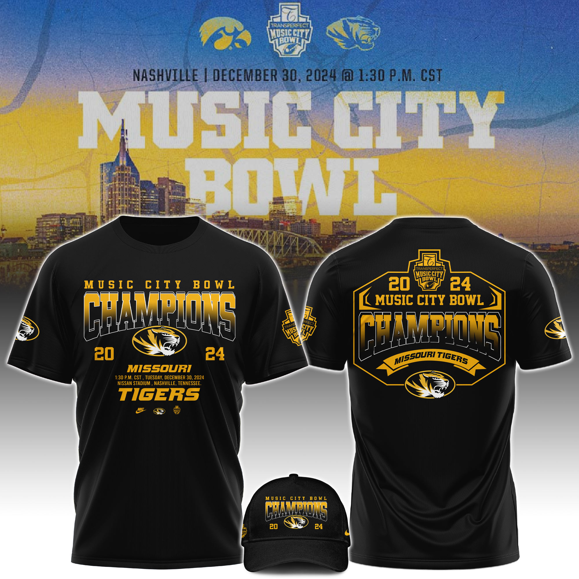 Missouri Tigers Bowl Champions Tshirt - Famjoys Missouri Tigers Bowl Champions Tshirt - Famjoys