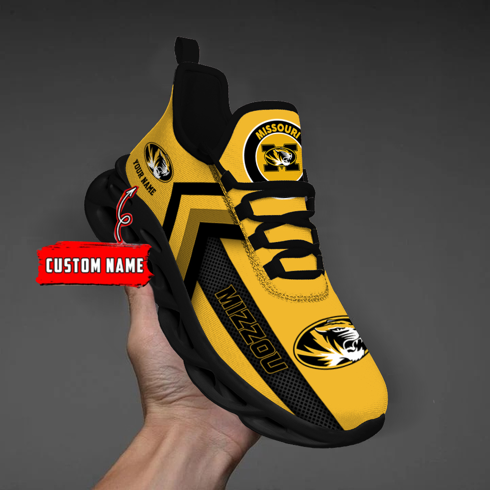 Missouri Tigers Personalized Custom Name Max Soul Shoes DS003 - Famjoys Missouri Tigers Personalized Custom Name Max Soul Shoes DS003 - Famjoys