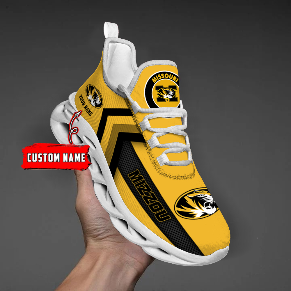 Missouri Tigers Personalized Custom Name Max Soul Shoes DS003 - Famjoys Missouri Tigers Personalized Custom Name Max Soul Shoes DS003 - Famjoys